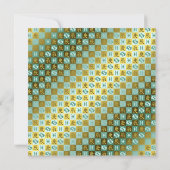 Vissen en metalen draak kaart (Achterkant)