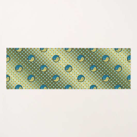 Vissen en metalen draak yogamat (Voorkant (horizontaal))