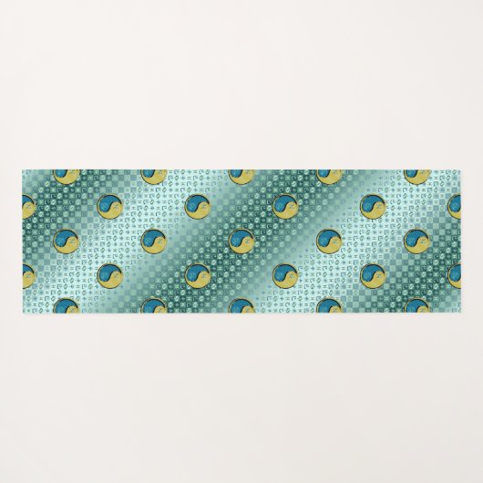 Vissen en metalen slang yogamat (Achterkant (horizontaal))