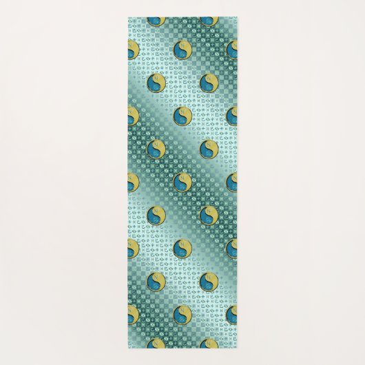 Vissen en metalen slang yogamat (Achterkant)