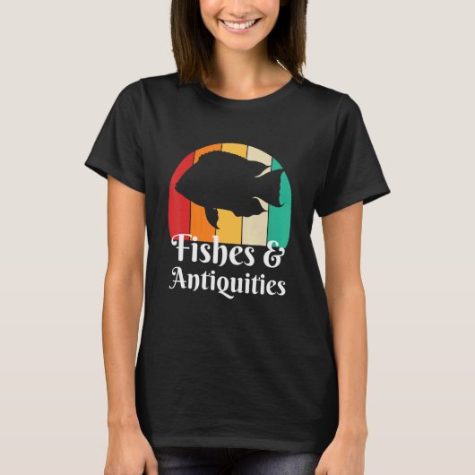 Vissen en oudheden t-shirt (Voorkant)