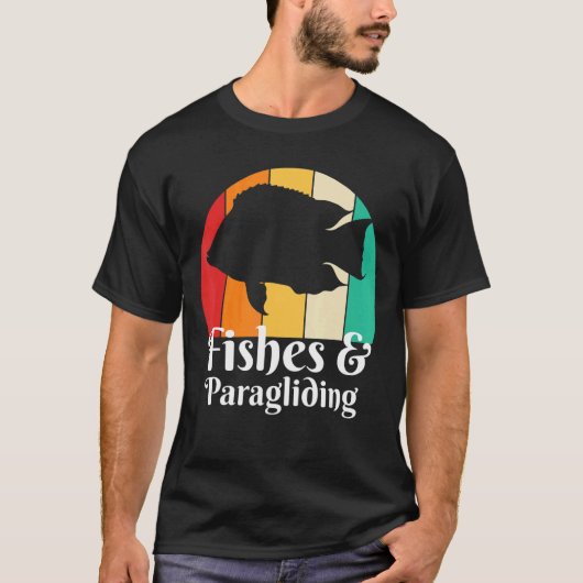 Vissen En Paragliden T-shirt (Voorkant)