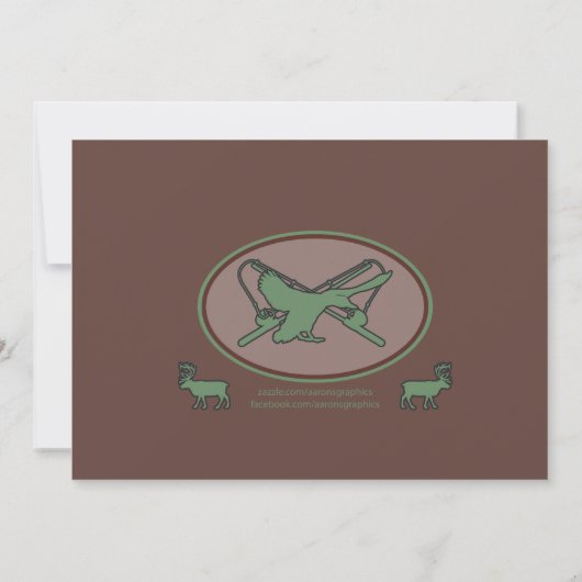 Vissen en schoeiseluitvindingen voor jagers kaart (Achterkant)