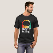 Vissen En Softbal T-shirt (Voorkant volledig)