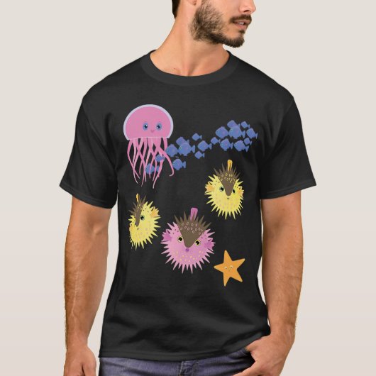 Vissen en vrienden t-shirt (Voorkant)