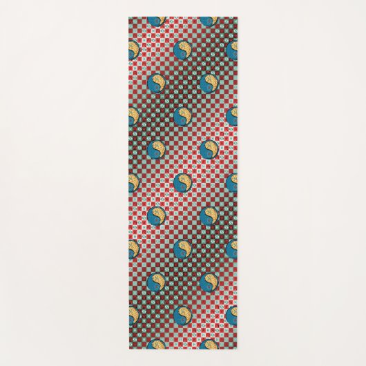 Vissen en vuur tijger yogamat (Voorkant)