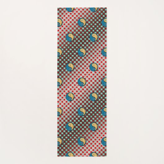 Vissen en vuur tijger yogamat (Achterkant)