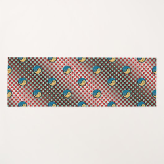 Vissen en vuur tijger yogamat (Voorkant (horizontaal))