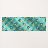 Vissen en vuurhond yogamat (Achterkant (horizontaal))