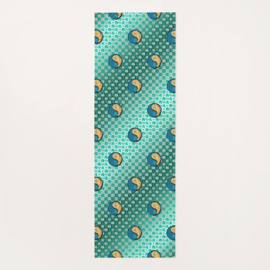 Vissen en vuurhond yogamat (Achterkant)