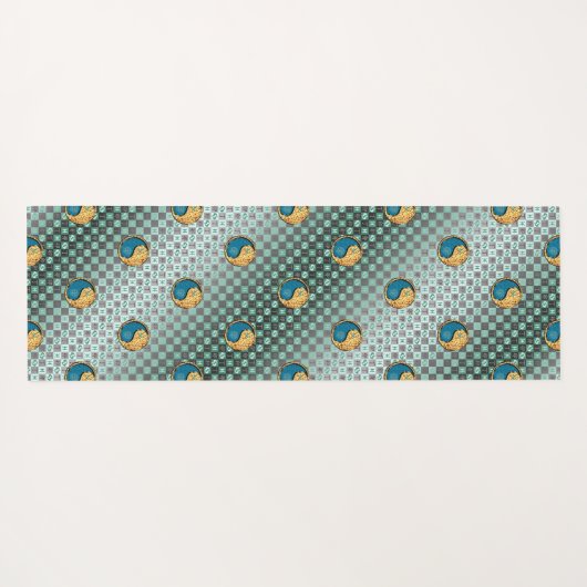 Vissen en vuurkonijn yogamat (Achterkant (horizontaal))