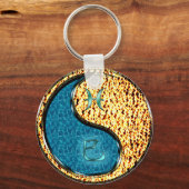 Vissen en vuurslang sleutelhanger (Achterkant)