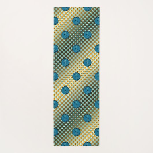 Vissen en water paard yogamat (Achterkant)