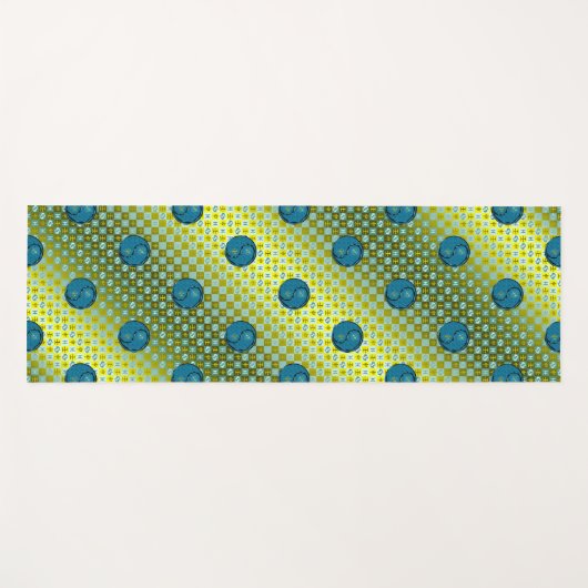 Vissen en wateraap yogamat (Voorkant (horizontaal))