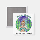 Vissen excuseren magneet (Voorkant / Achterkant)