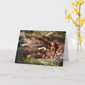 Vissen-F-d vintage Kaart (Gele Bloem)