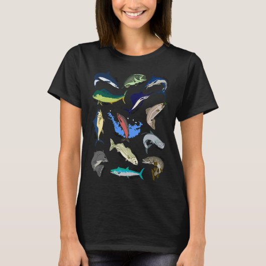 Vissen flitsen t-shirt (Voorkant)