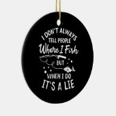 Vissen - Funny Gevist Keramisch Ornament (Rechts)