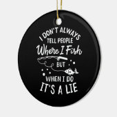 Vissen - Funny Gevist Keramisch Ornament (Links)