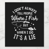 Vissen - Funny Gevist Wijn Etiket (Enkel label)