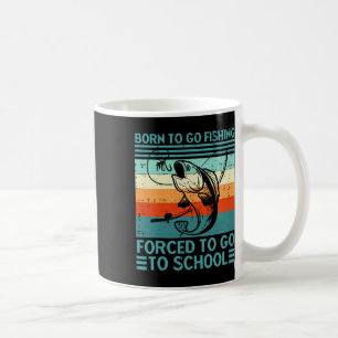 Vissen Geboren om naar de gedwongen school te gaan Koffiemok