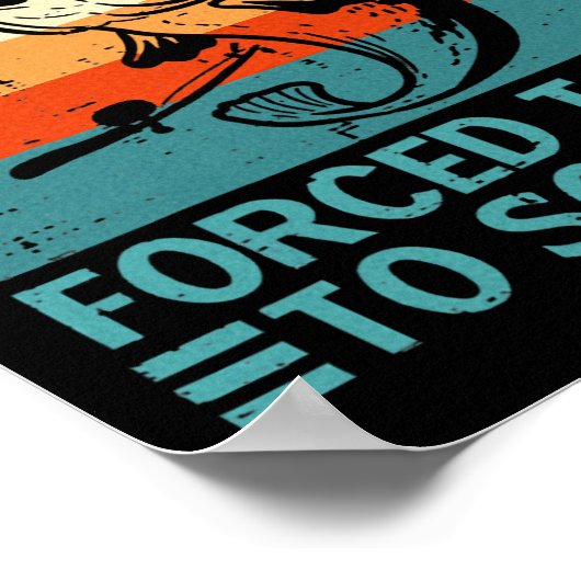 Vissen Geboren om naar de gedwongen school te gaan Poster (Hoek)