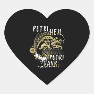 Vissen Gevist Fisher Gevist hengel hengel vis Hart Sticker