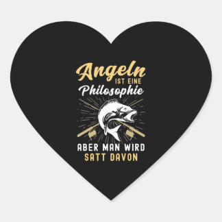 Vissen Gevist Fisher Gevist hengel hengel vis Hart Sticker