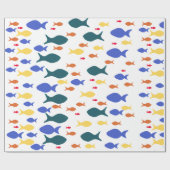 Vissen Glanzend inpakpapier, Cadeaupapier (Vlak)