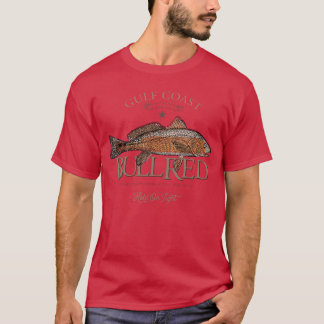 Vissen Golf Rode Tromroodvis Stier Rood Klein meis T-shirt