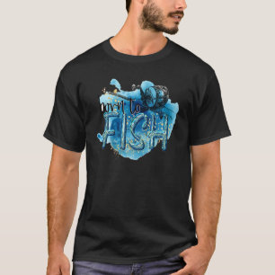 Vissen Grappig Geboren Om Te Vissen Baars Visser V T-shirt