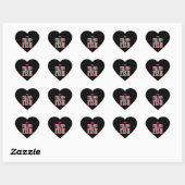 vissen grappig gezegde cadeau idee hart sticker (Vel)