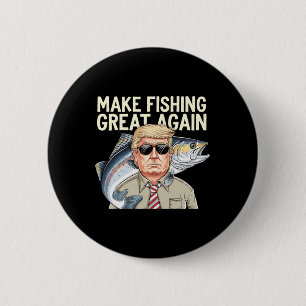 Vissen Grappige Donald Trump maakt weer geweldig F Ronde Button 5,7 Cm