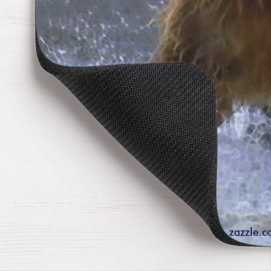 VISSEN GRIZZLY BEER & ZALM Wildlife Mousepad Muismat (Hoek)