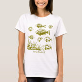 Vissen Groen Graphic T-shirt (Voorkant)