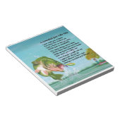 Vissen - Grootbloemige gedicht Notitieblok (Schuin)