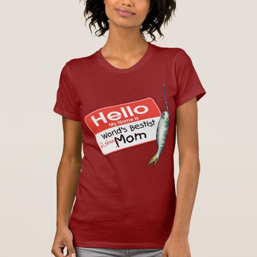 Vissen Hallo Mom T-shirt (Voorkant)