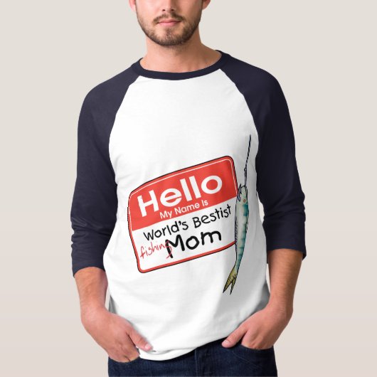 Vissen Hallo Mom T-shirt (Voorkant)