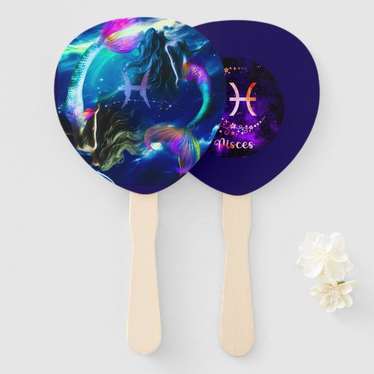 Vissen hand fan handwaaier (Voorkant en achterkant)