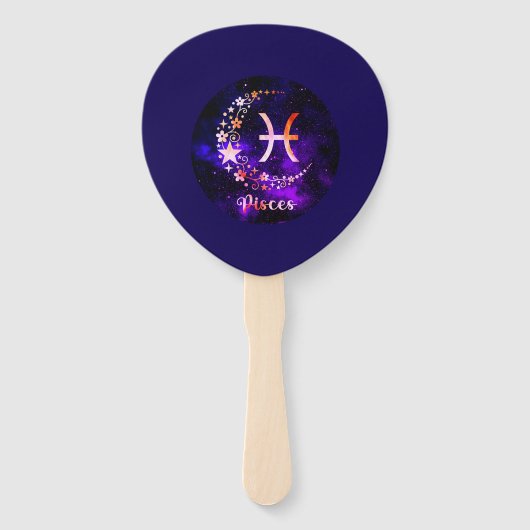 Vissen hand fan handwaaier (Achterkant)