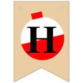 Vissen Happy Birthday Bobber Vlaggetjes (Tweede vlag)