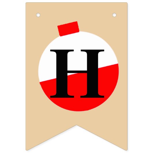 Vissen Happy Birthday Bobber Vlaggetjes (Tweede vlag)