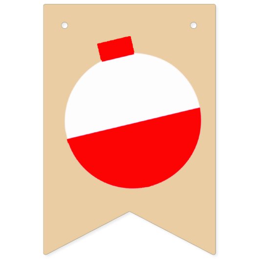 Vissen Happy Birthday Bobber Vlaggetjes (Eerste vlag)