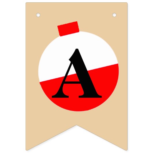 Vissen Happy Birthday Bobber Vlaggetjes (Derde vlag)