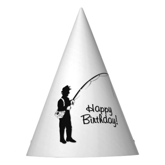 Vissen Happy Birthday Feesthoedjes (Voorkant)