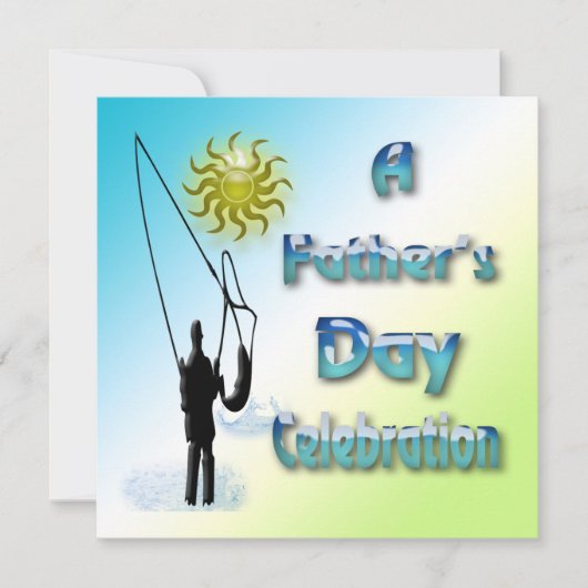 Vissen - Happy Vaderdag Invitation Kaart (Voorkant)