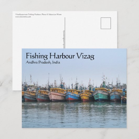 Vissen Harbour Vizag Briefkaart (Voorkant / Achterkant)
