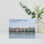 Vissen Harbour Vizag Briefkaart (Staand voorkant)