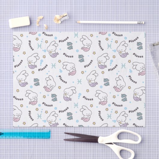 Vissen Harmony: Konijntje Zeemeerminnen Patroon Tissuepapier (Craft)