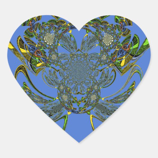 Vissen Hart Sticker (Voorkant)